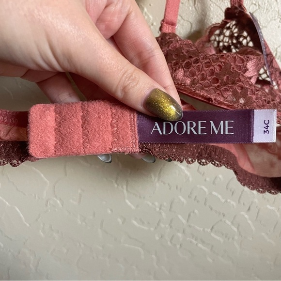 Adore Me Pink Underwire Lace Bra - Picture 9 of 9